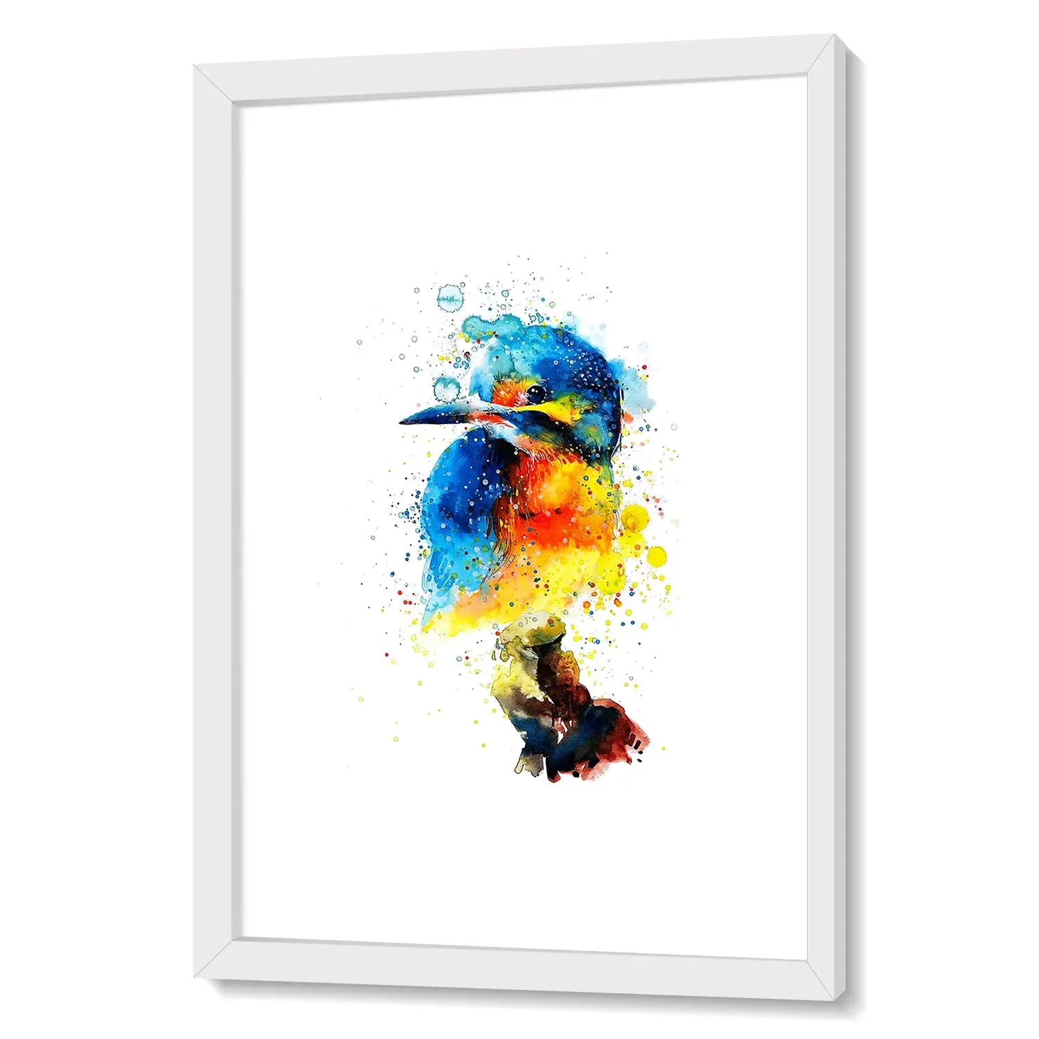 Colorful Sparrow Modern Art