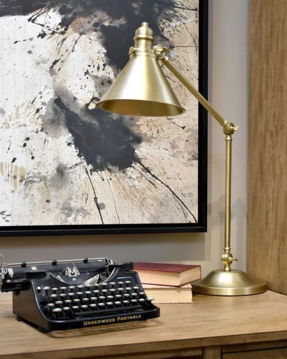 Conical Shade Adjustable Table Lamp