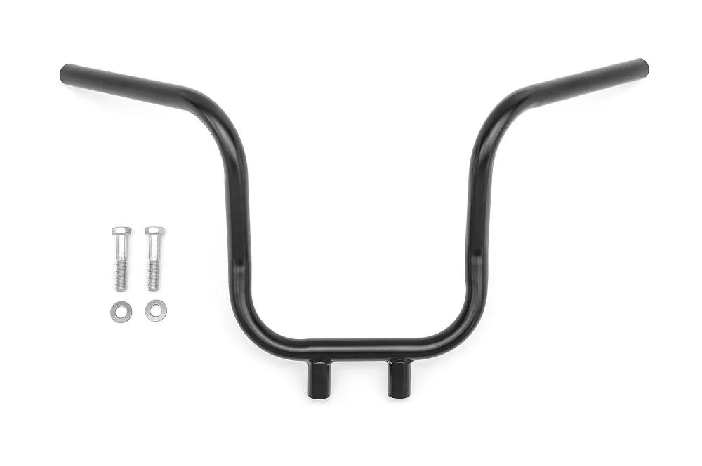 Cube Handlebars 12 inch High - 1 inch (25mm) Black - Highway Hawk H55-4200B