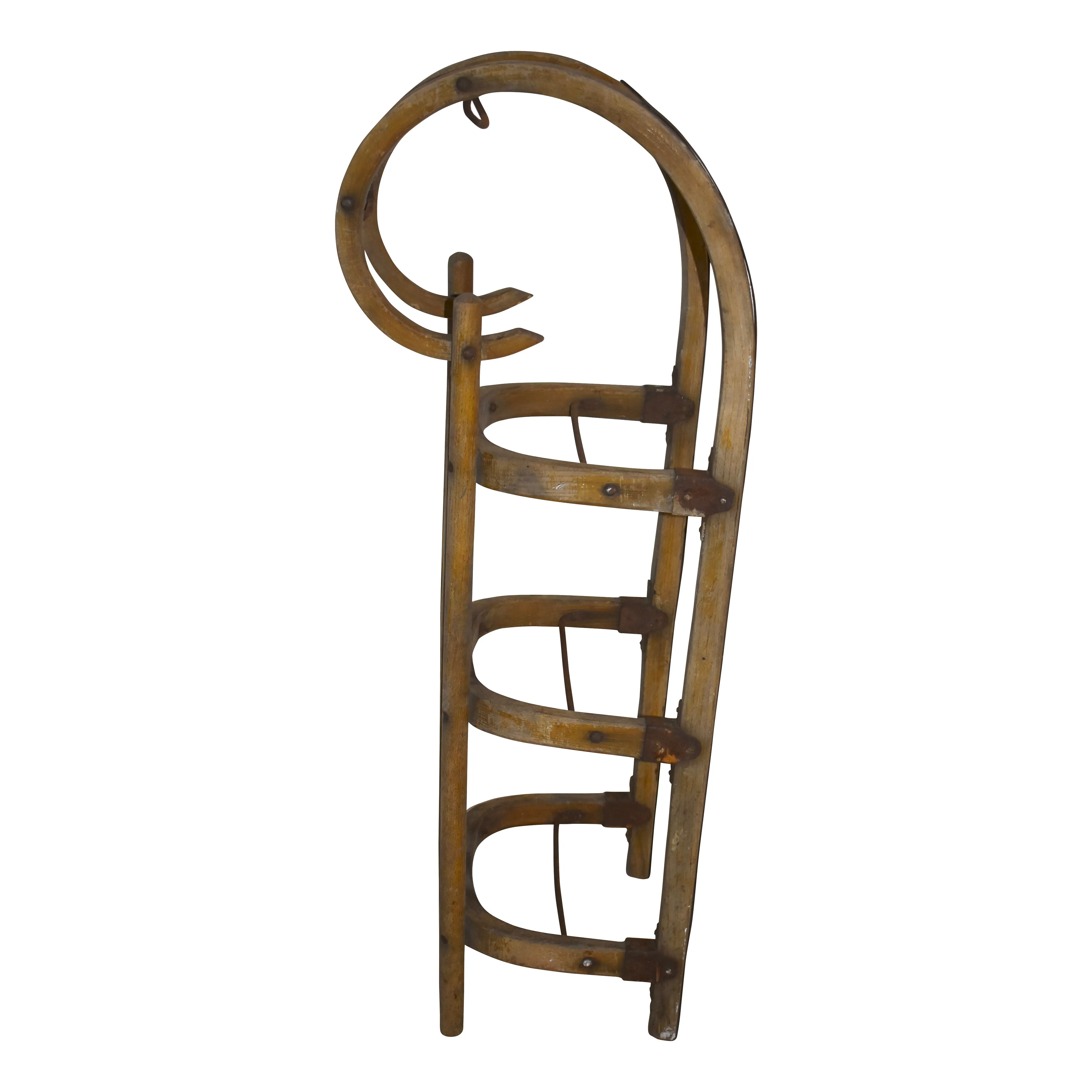 Czech Ram's Horn Bentwood Sled