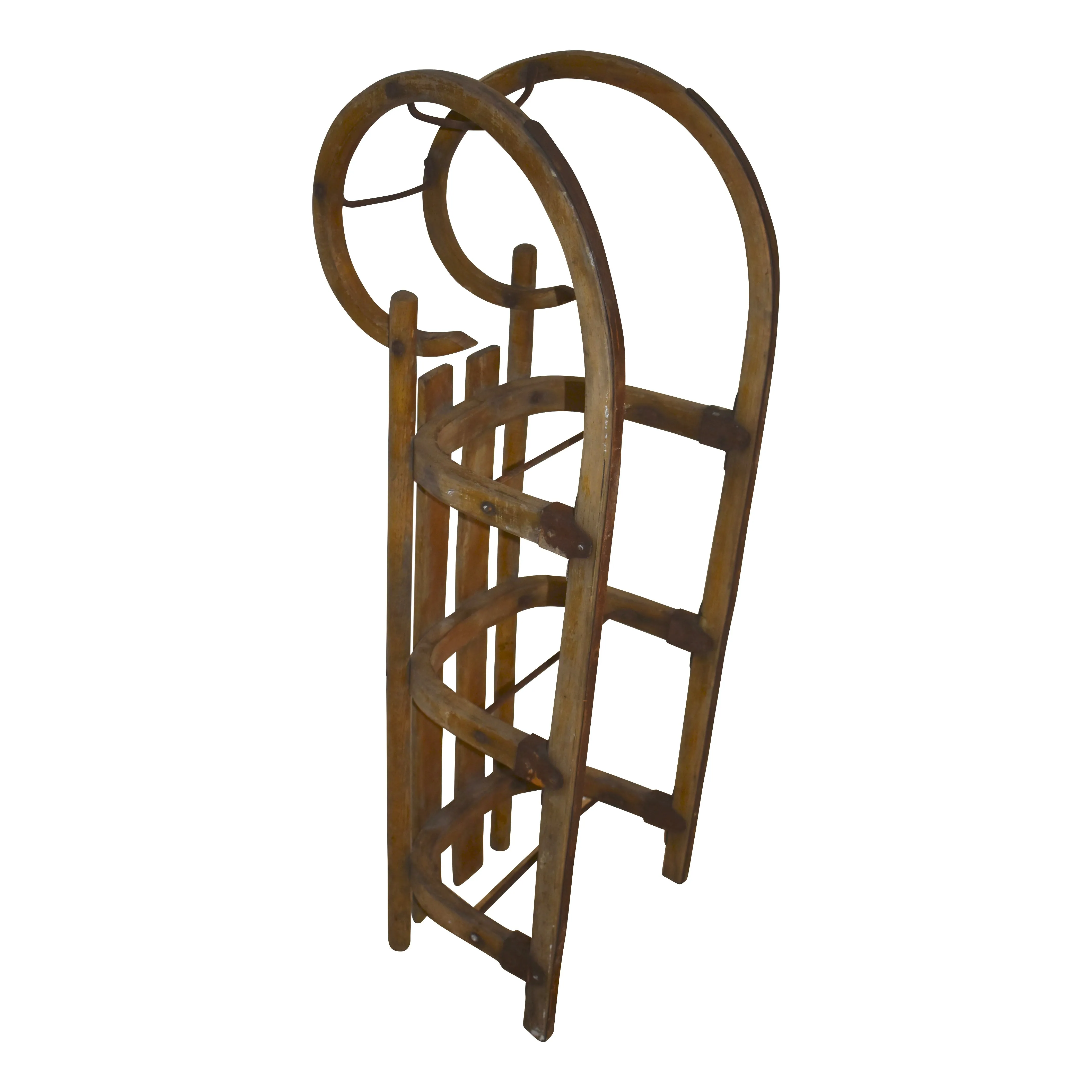 Czech Ram's Horn Bentwood Sled