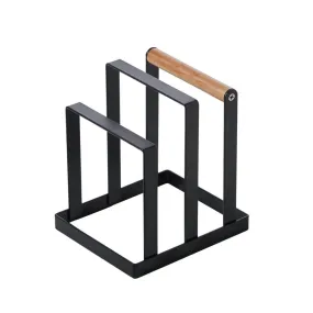 Davis & Waddell 2 Section Chopping Board Holder Black