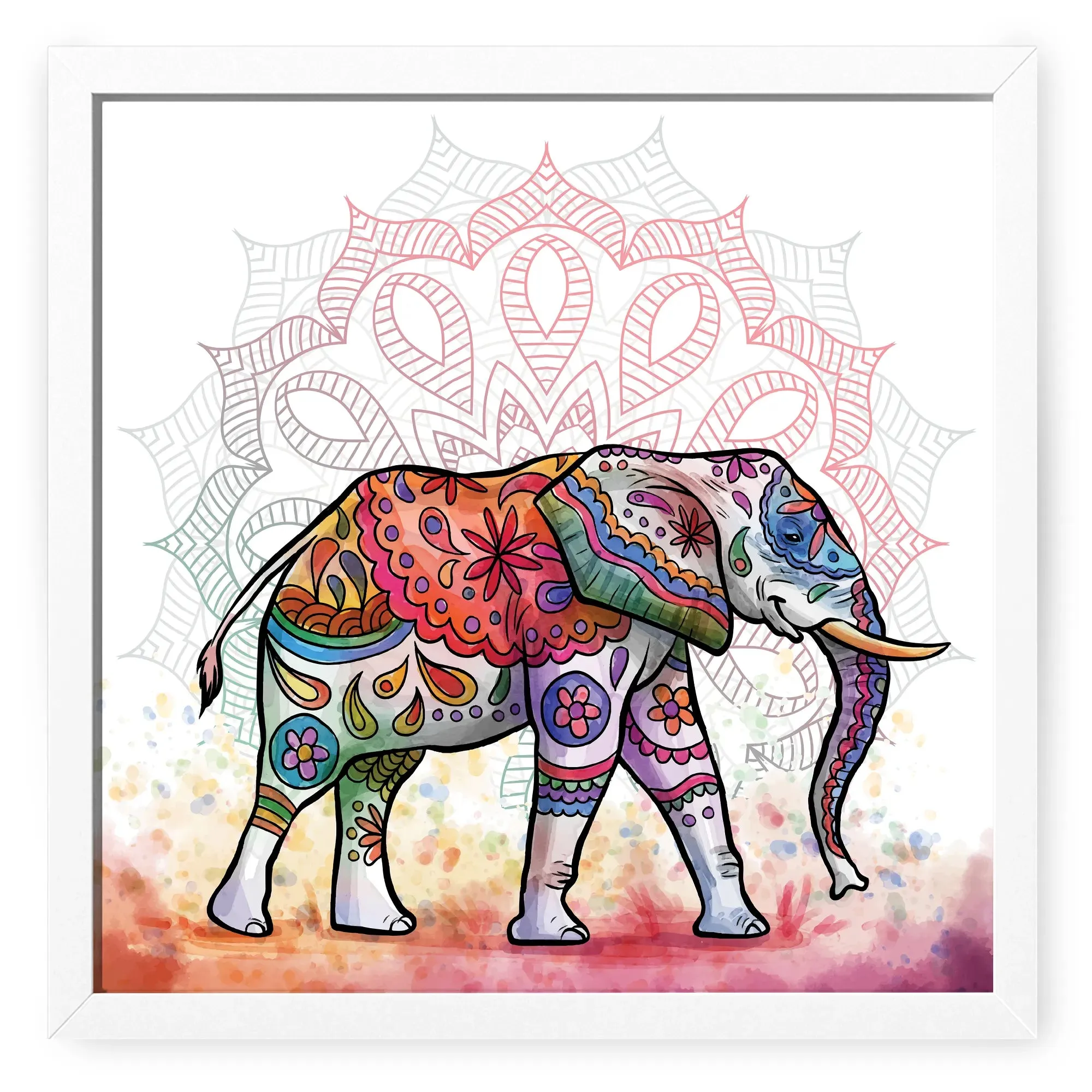 Decorative Colorful Elephant