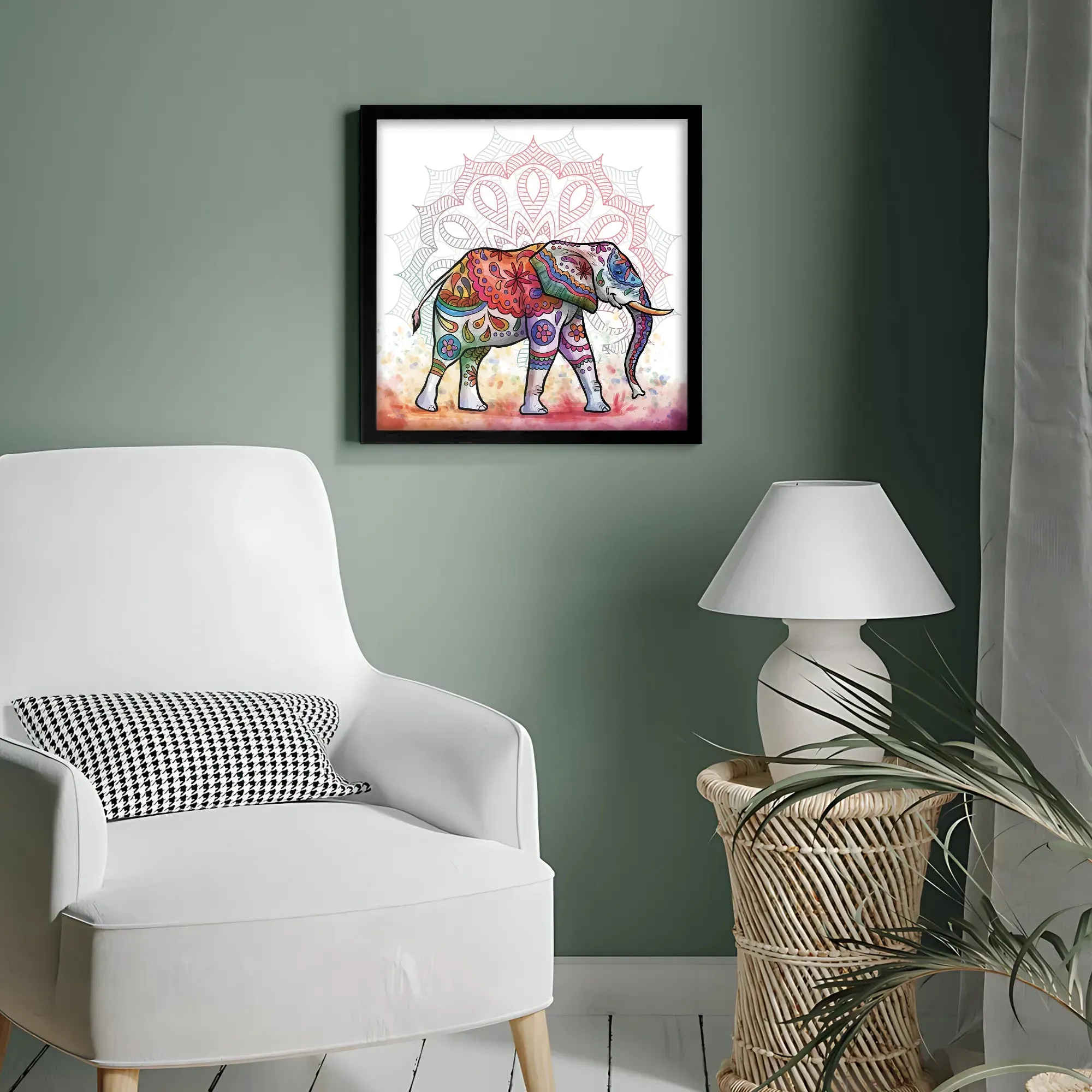Decorative Colorful Elephant