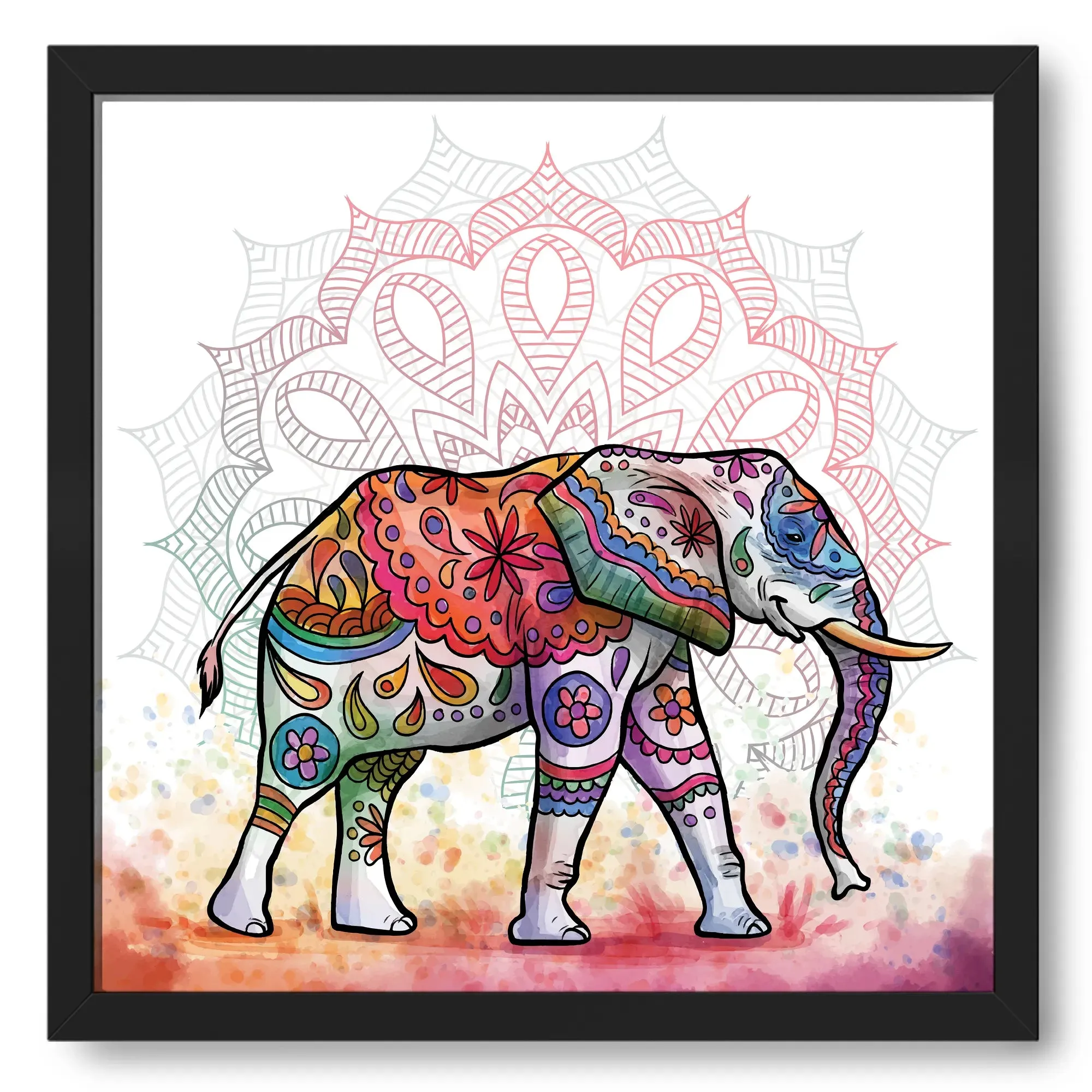 Decorative Colorful Elephant