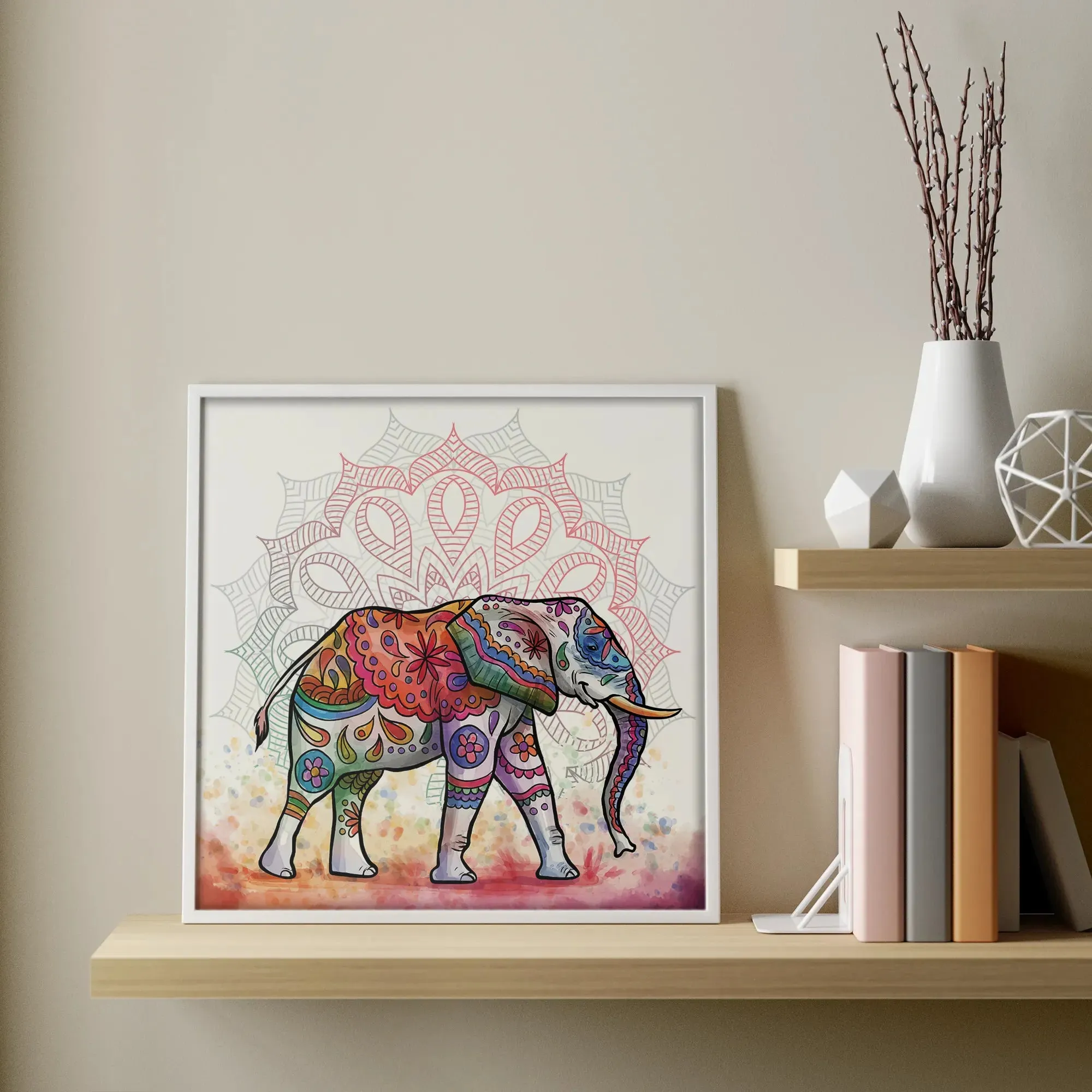 Decorative Colorful Elephant