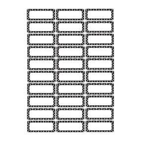 DIE CUT MAGNETS B-W DOTS