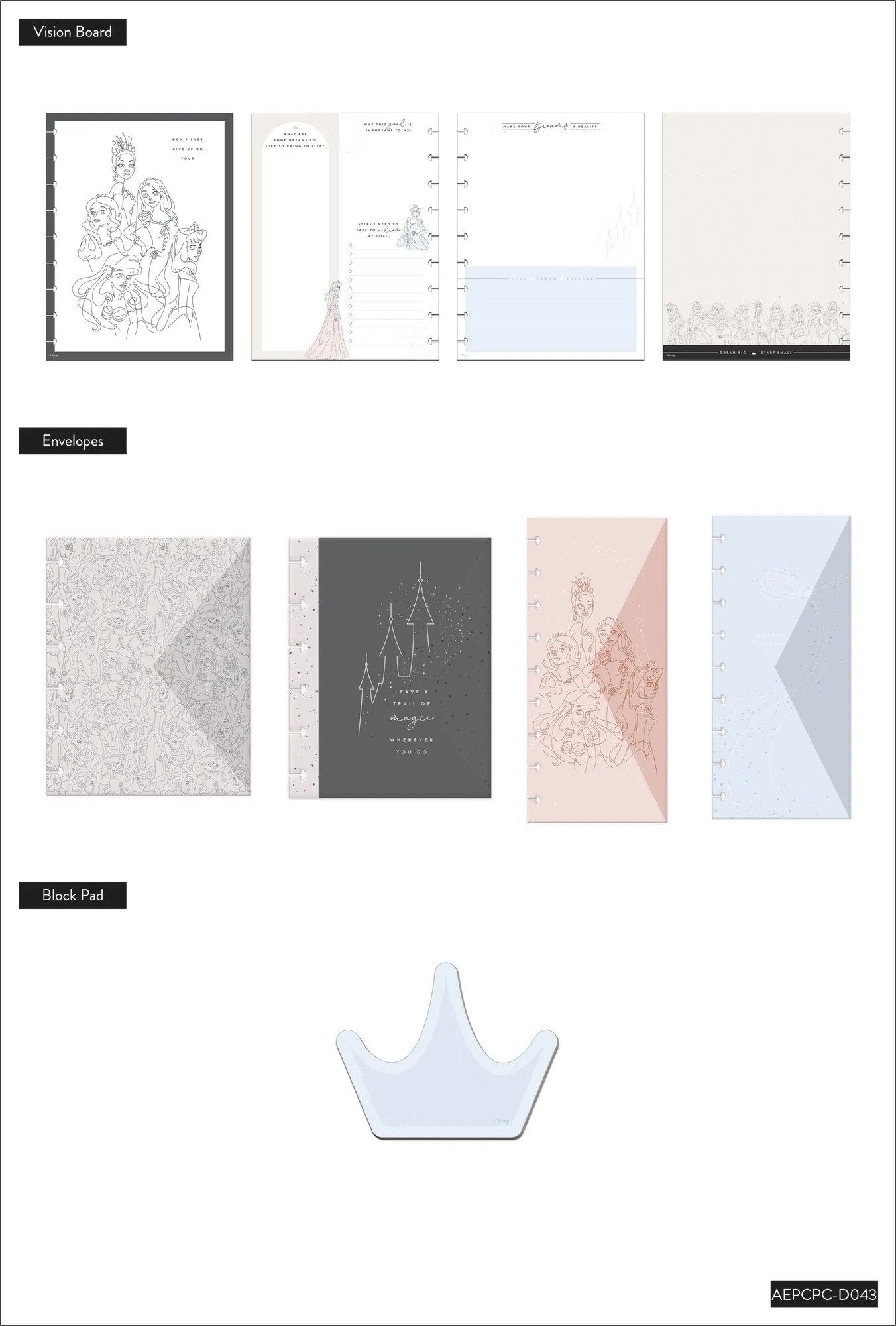 Disney © Princess Elegance Be Me Classic Planner Companion
