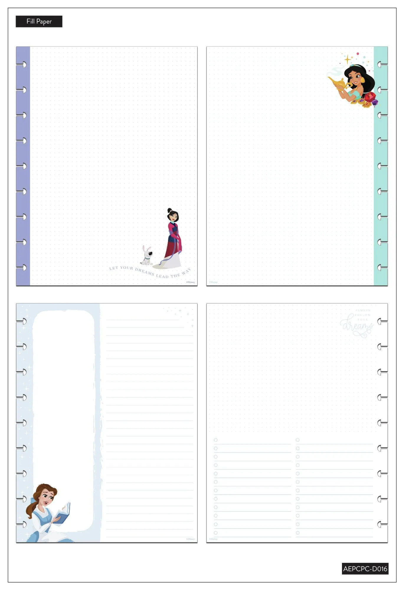 Disney © Princess New Adventures Classic Planner Companion