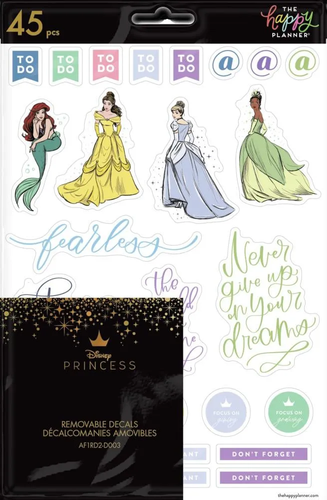 Disney© Princess Strong at Heart Removable Decals