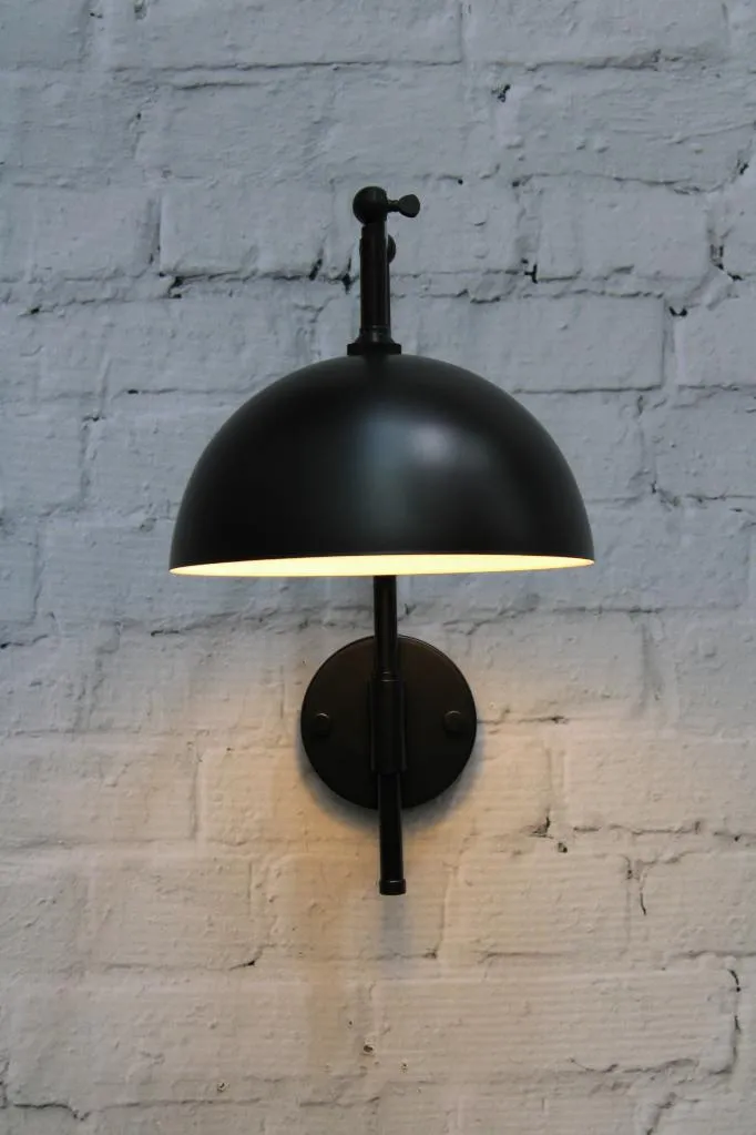 Dome Adjustable Swivel Arm Wall Light
