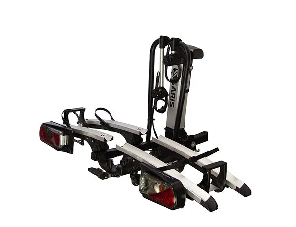 Door County 2 Bike Motorized Hitch Rack, Electric Lift & Rear Lights - Refurbished