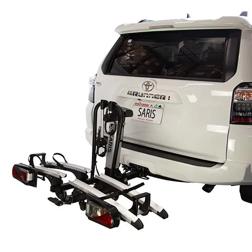 Door County 2 Bike Motorized Hitch Rack, Electric Lift & Rear Lights - Refurbished