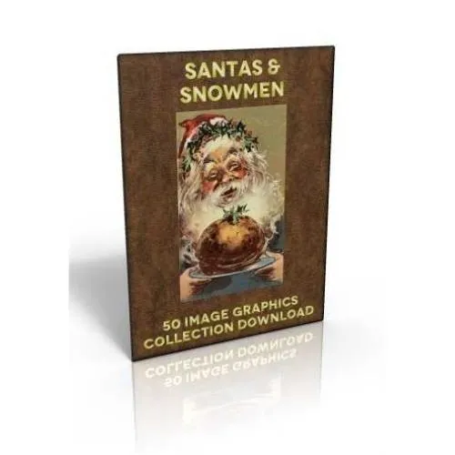 Download - 50 Image Graphics Collection - Santas & Snowmen