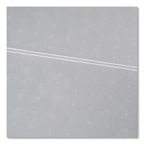 Ecotex Polypropylene Rectangular Foldable Chair Mat For Carpets, 46 X 57, Translucent