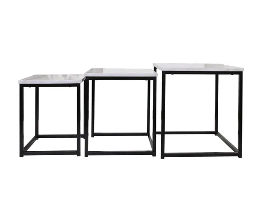 Elegant marble Side Table 3pcs Set