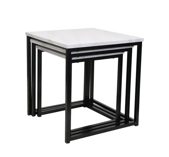 Elegant marble Side Table 3pcs Set