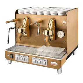 Elektra Sixties 2-Group Vintage Brass Espresso Machine