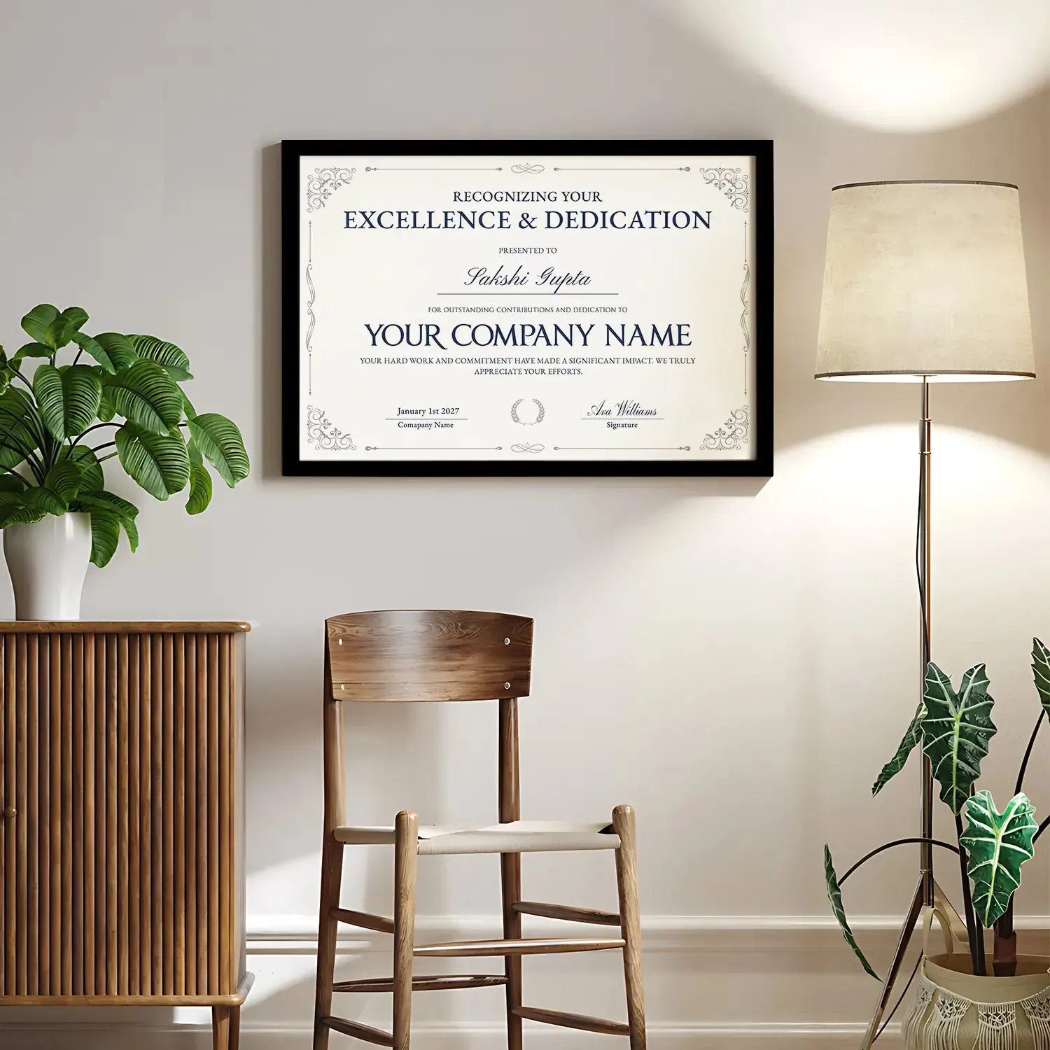 Elite Appreciation Certificate – Personalized Recognition with Style