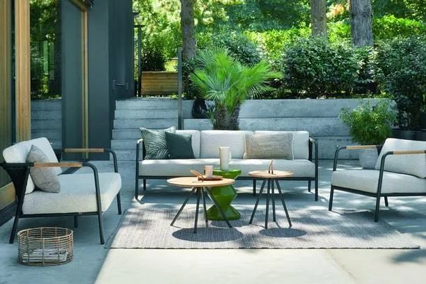 Elle Belt Teak Top Nesting Coffee Tables