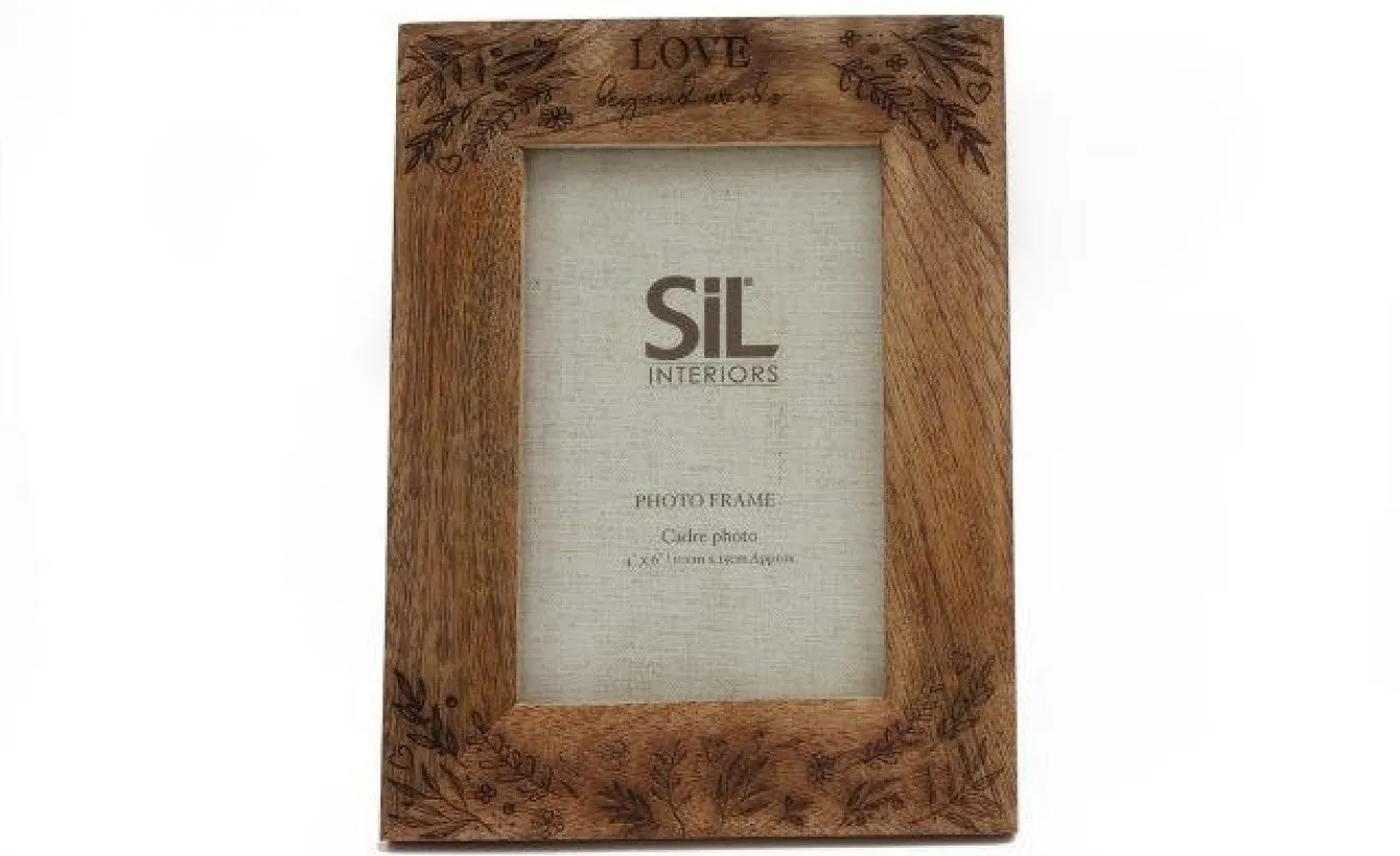 Engraved Wooden Photo Frames - Set of 3
