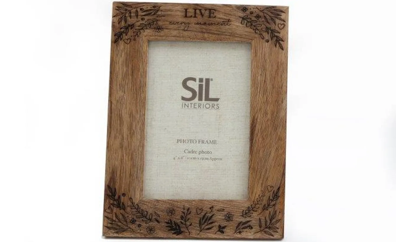 Engraved Wooden Photo Frames - Set of 3