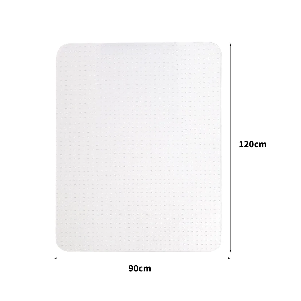 Esther 120x90 Home Office Chair Mat Room Computer Work Floor Protectors - Clear