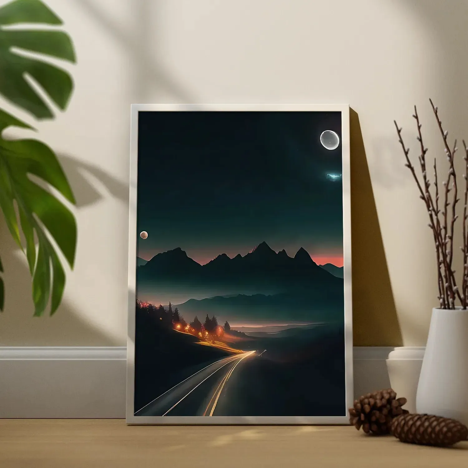 Evening Drive To Mountains