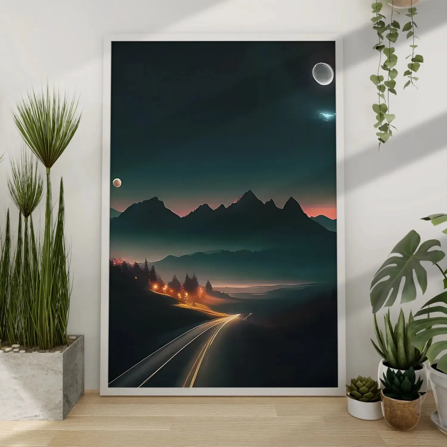 Evening Drive To Mountains