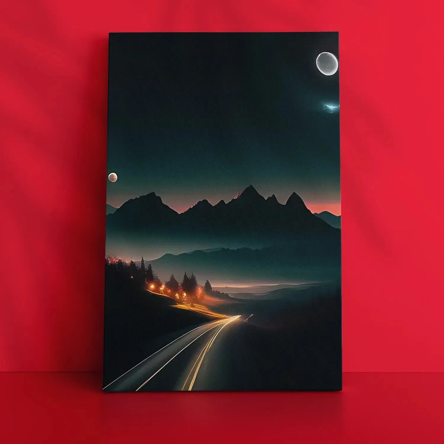 Evening Drive To Mountains