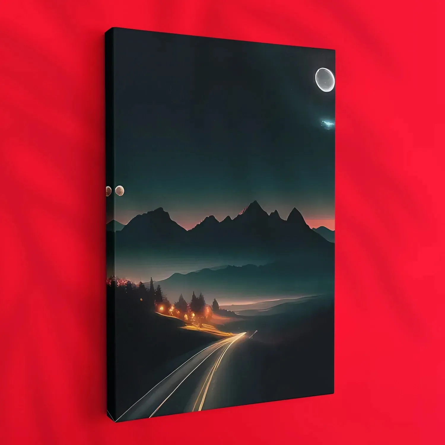 Evening Drive To Mountains