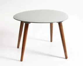 FABULO Wooden Foldable Oval Shaped Side Table/End Table/Coffee Table/Beside Table(Grey)