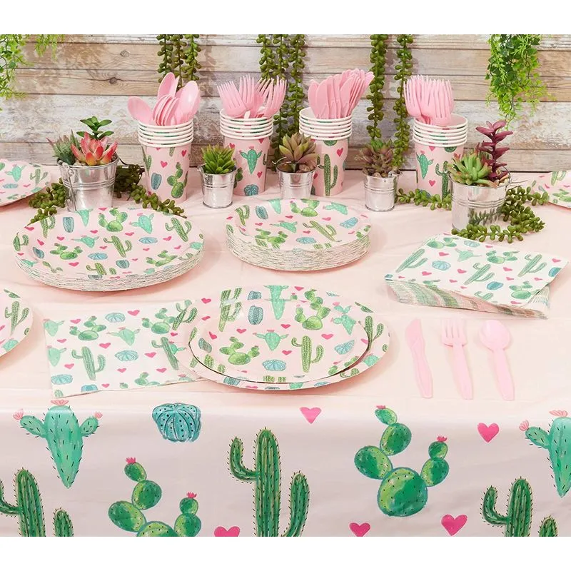 Fiesta Party Decorations, Cactus Napkins (Pink, 100-Pack)