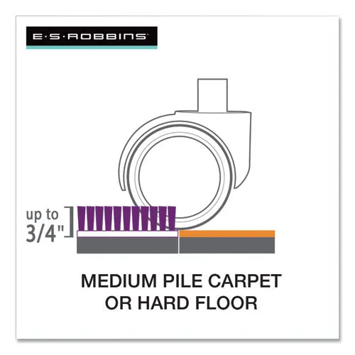 Floor mate, For Hard Floor To Medium Pile Carpet Up To 0.75", 46 X 48, Clear