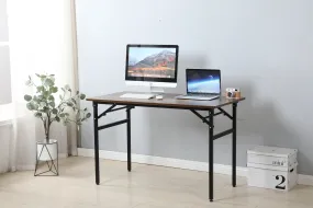 Folding table desk black  47✖24 inches  computer Workstation