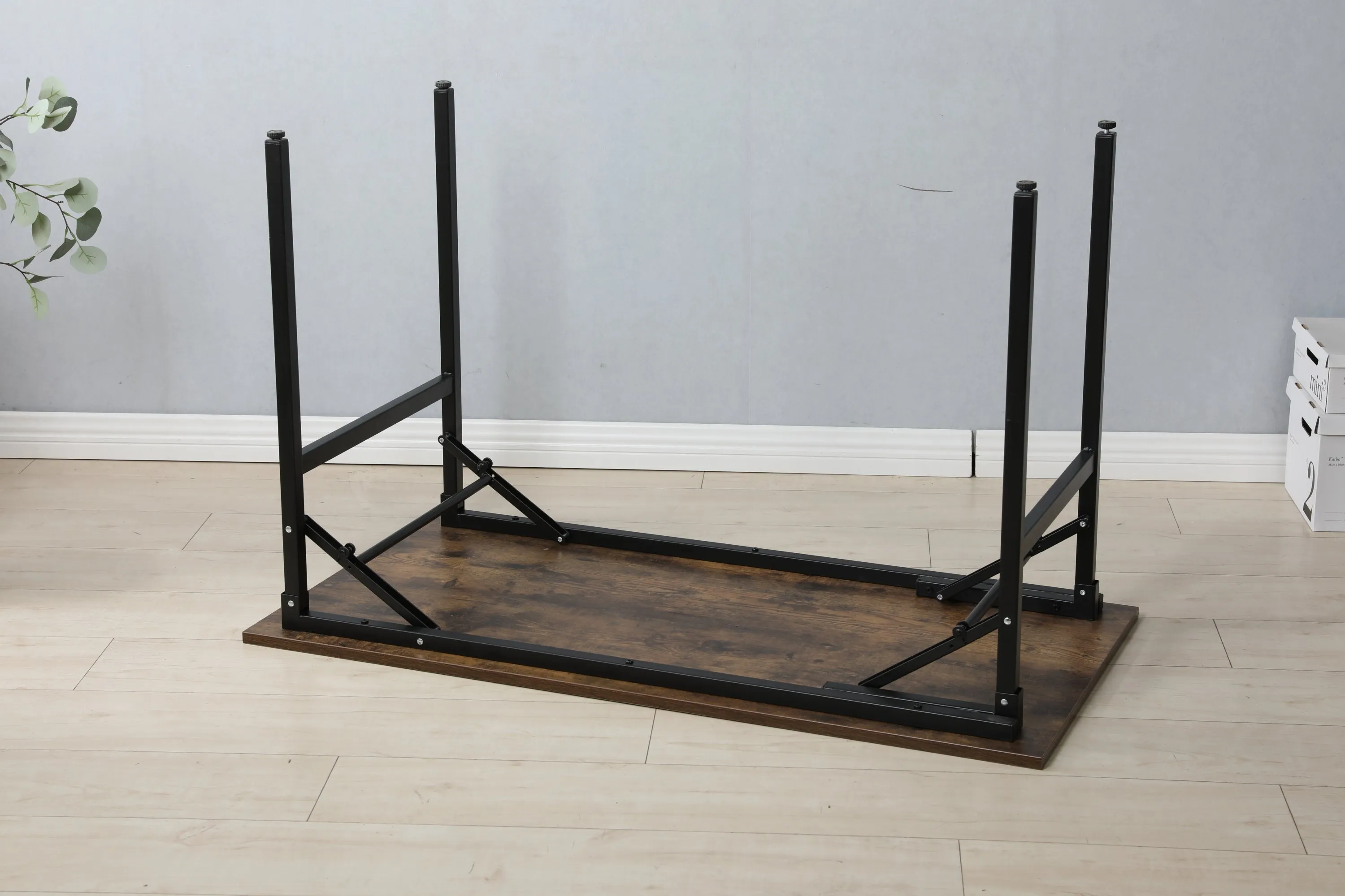 Folding table desk black  47✖24 inches  computer Workstation