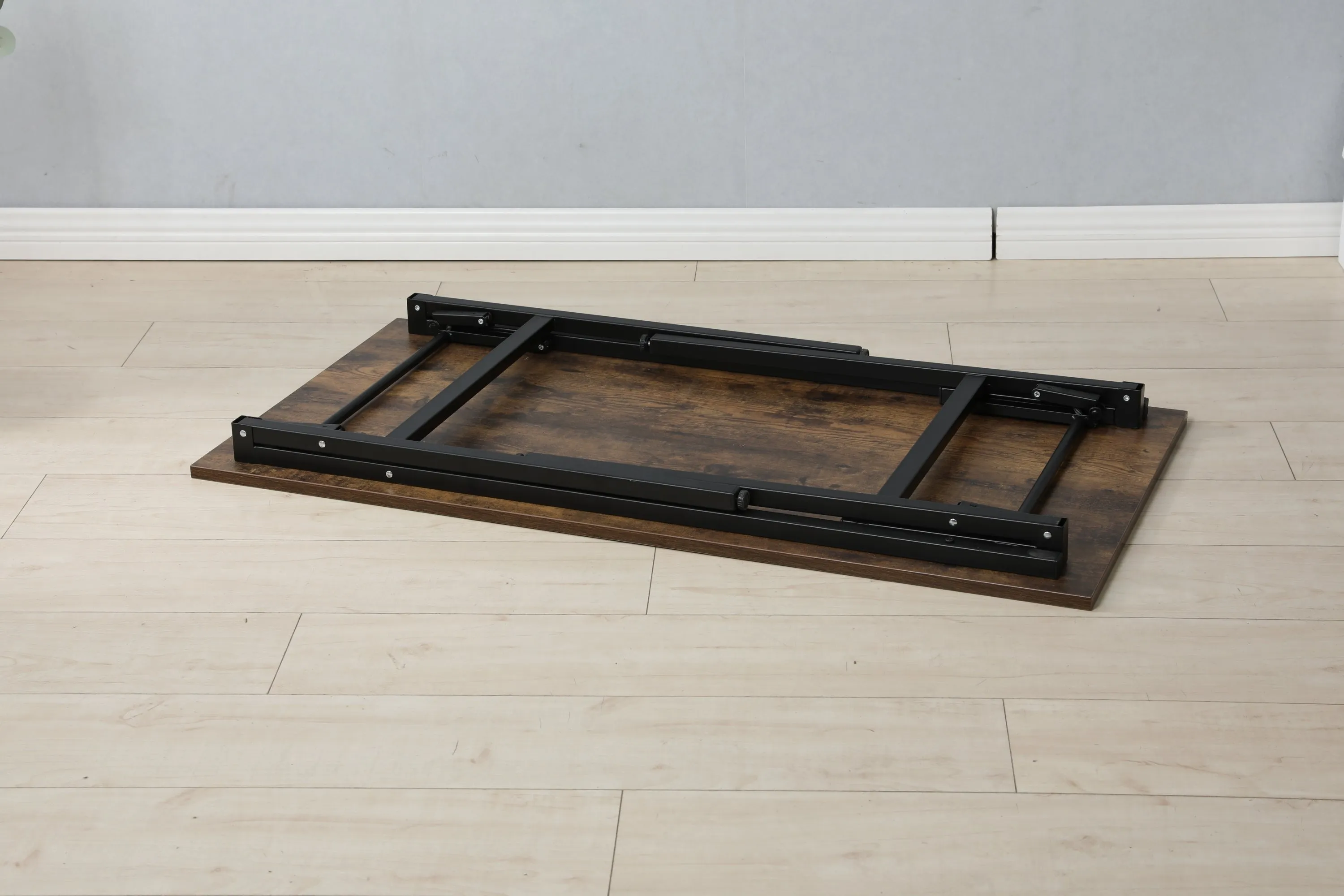 Folding table desk black  47✖24 inches  computer Workstation