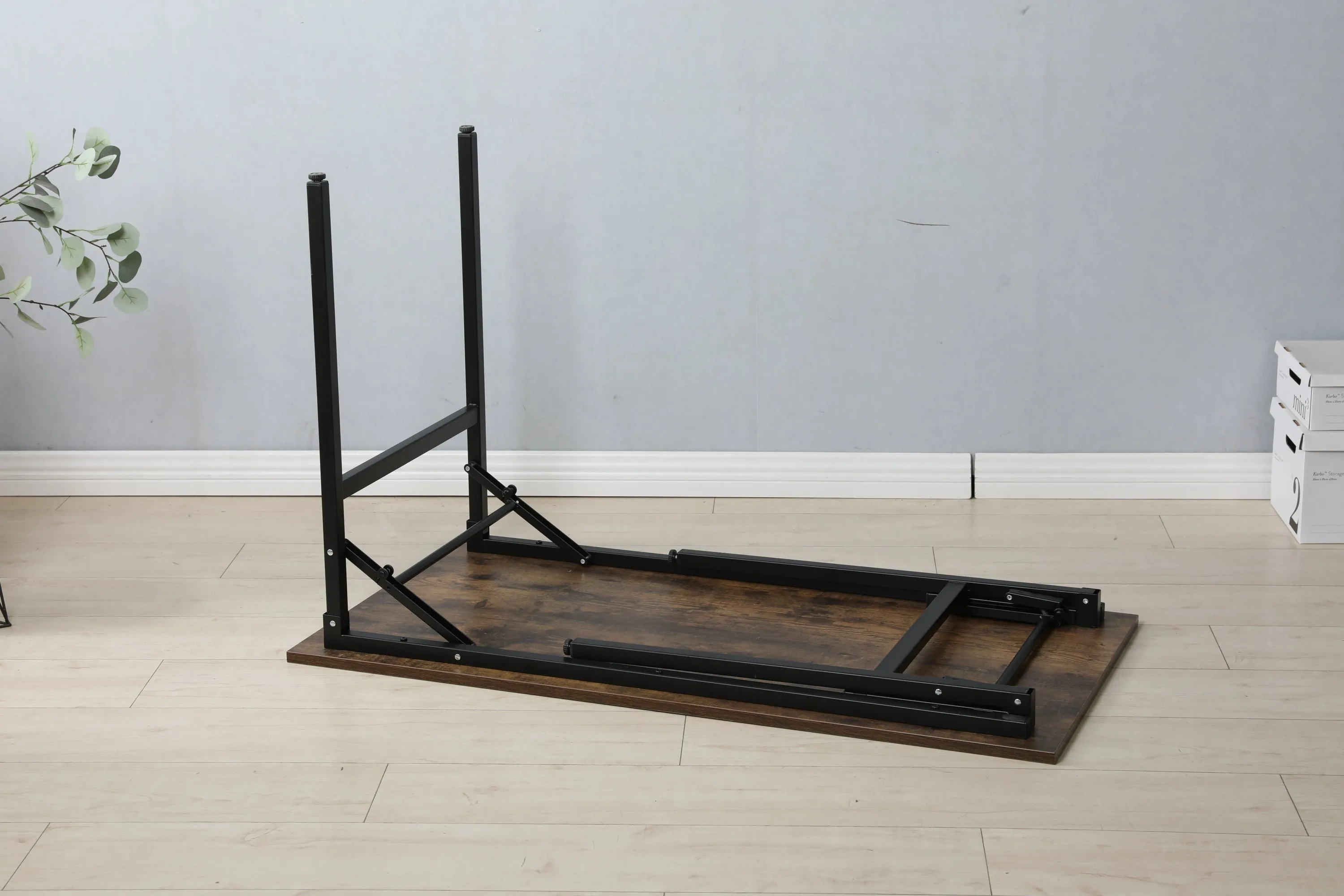 Folding table desk black  47✖24 inches  computer Workstation