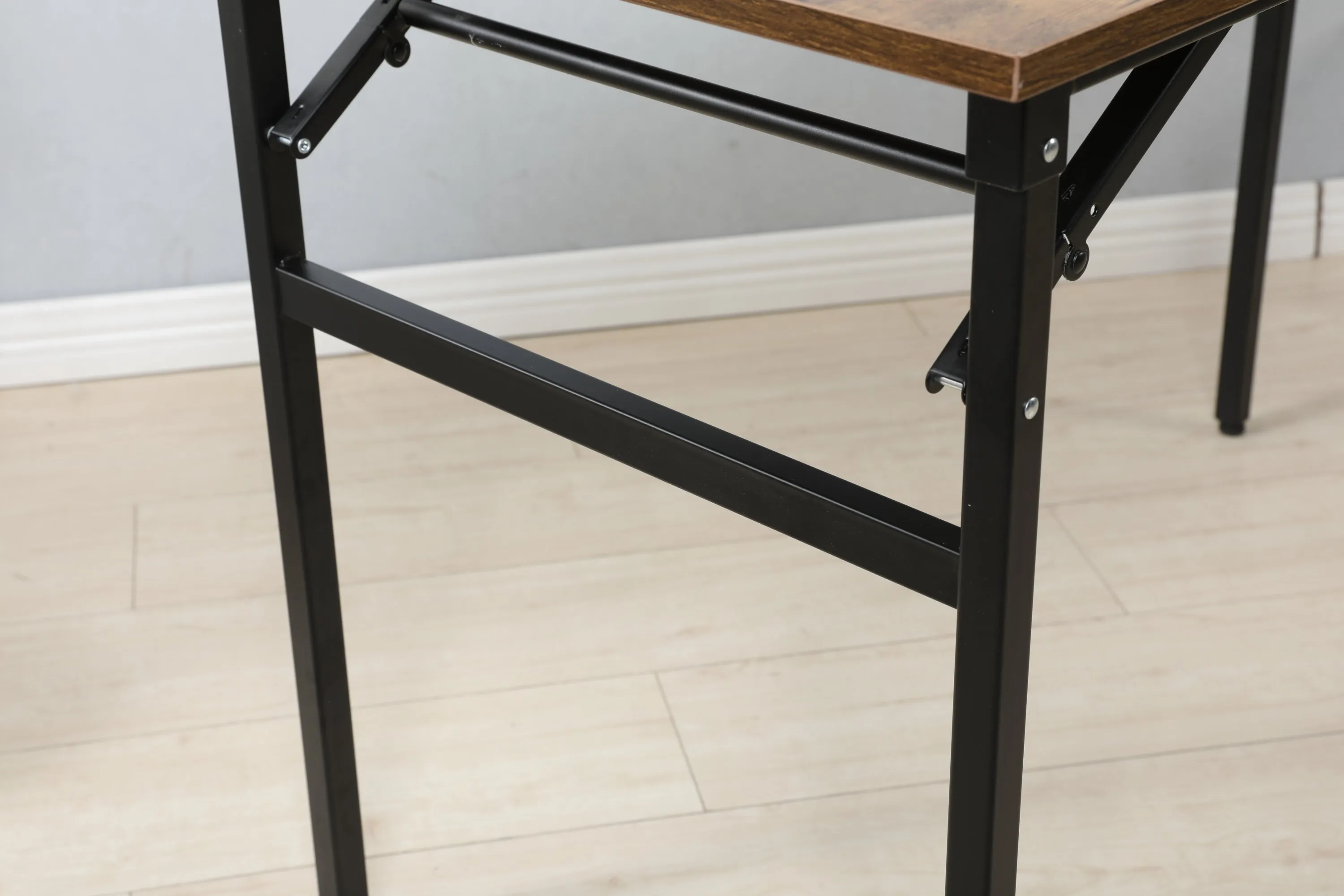 Folding table desk black  47✖24 inches  computer Workstation