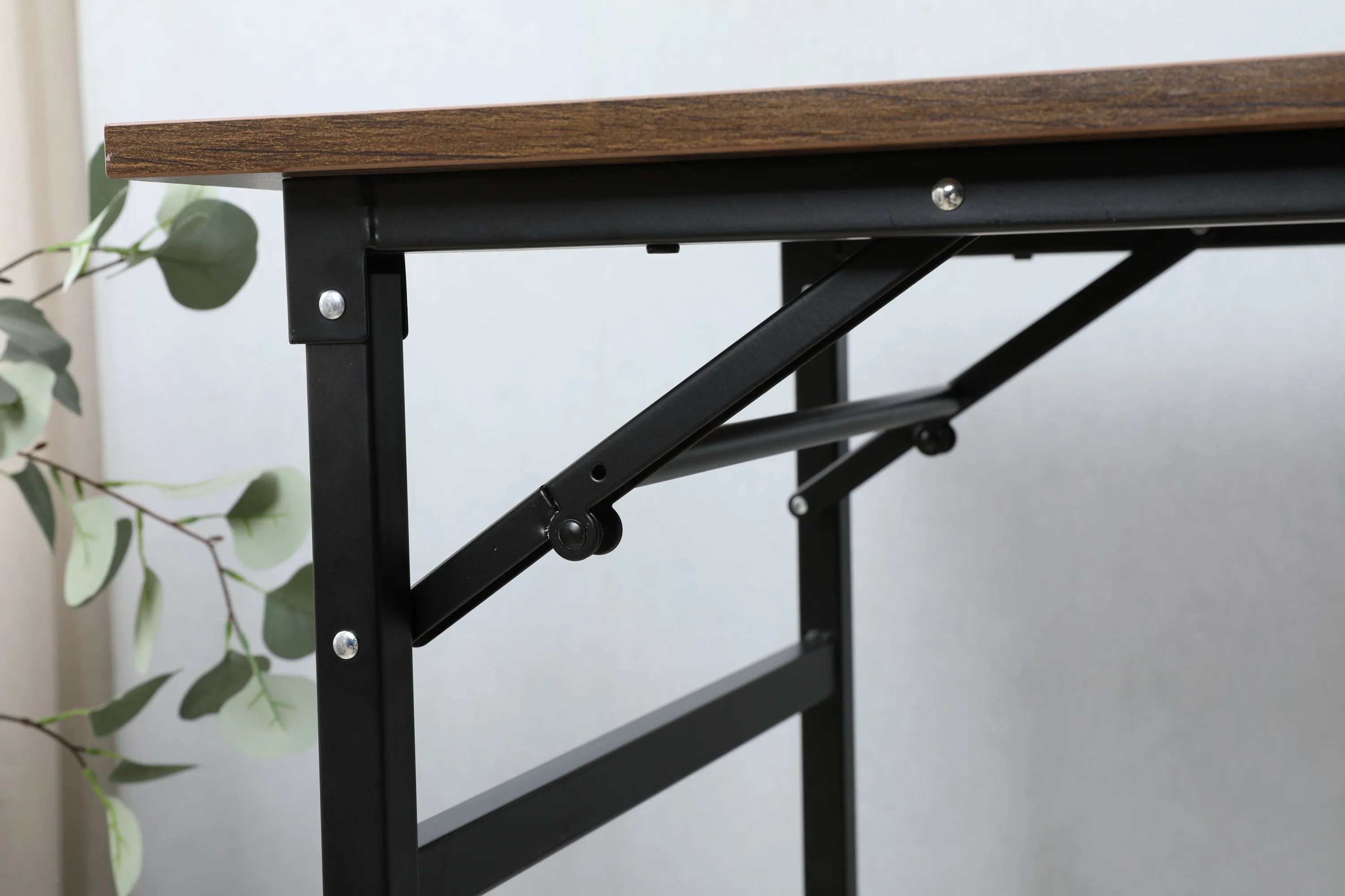 Folding table desk black  47✖24 inches  computer Workstation