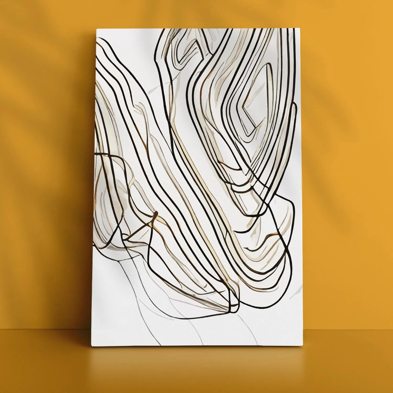 Free Hand Lines Earthy Tones