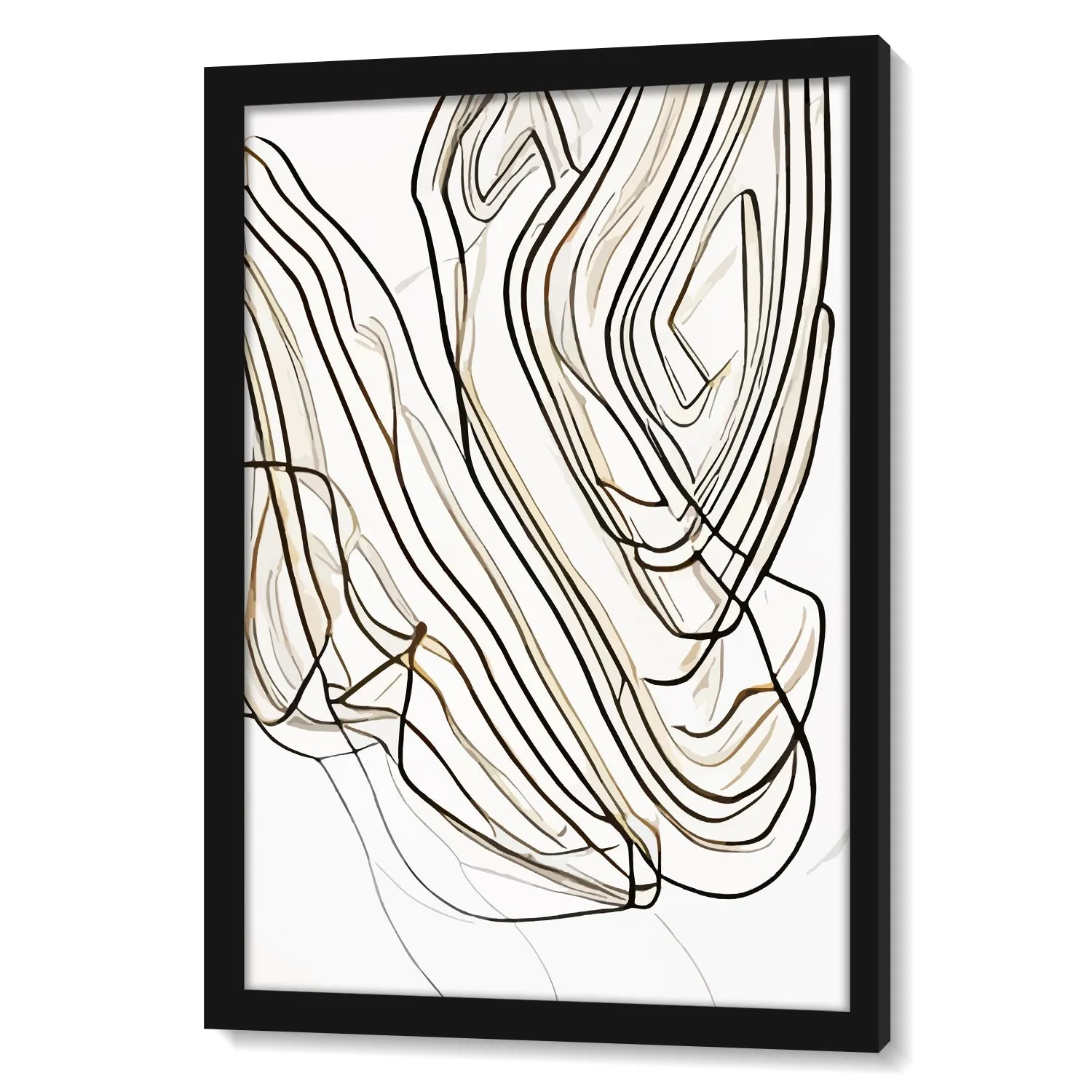 Free Hand Lines Earthy Tones