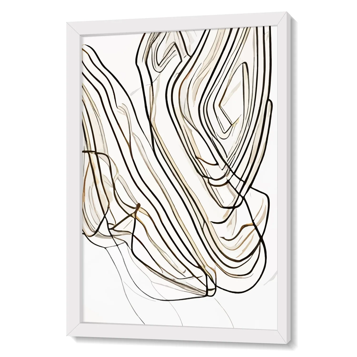Free Hand Lines Earthy Tones