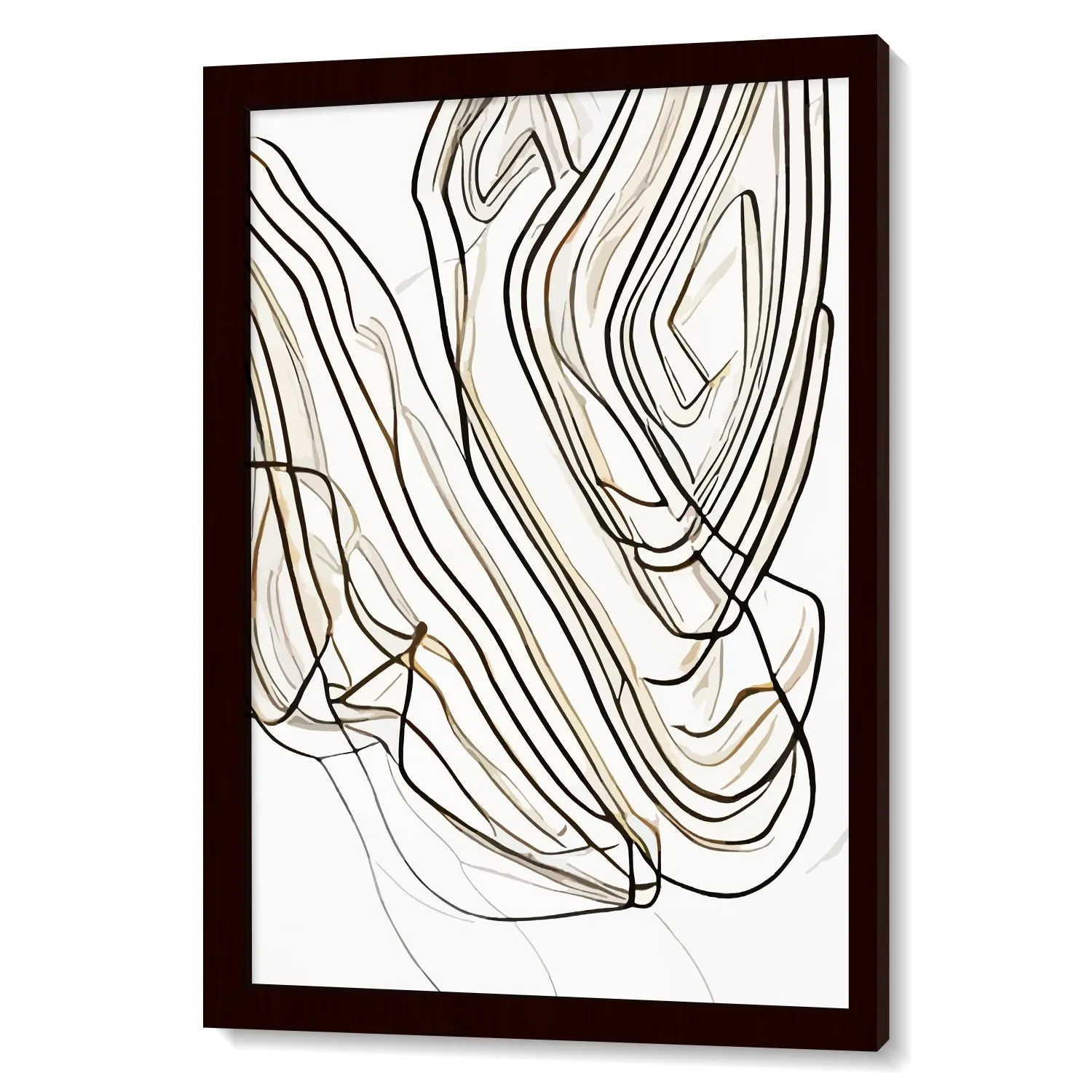 Free Hand Lines Earthy Tones