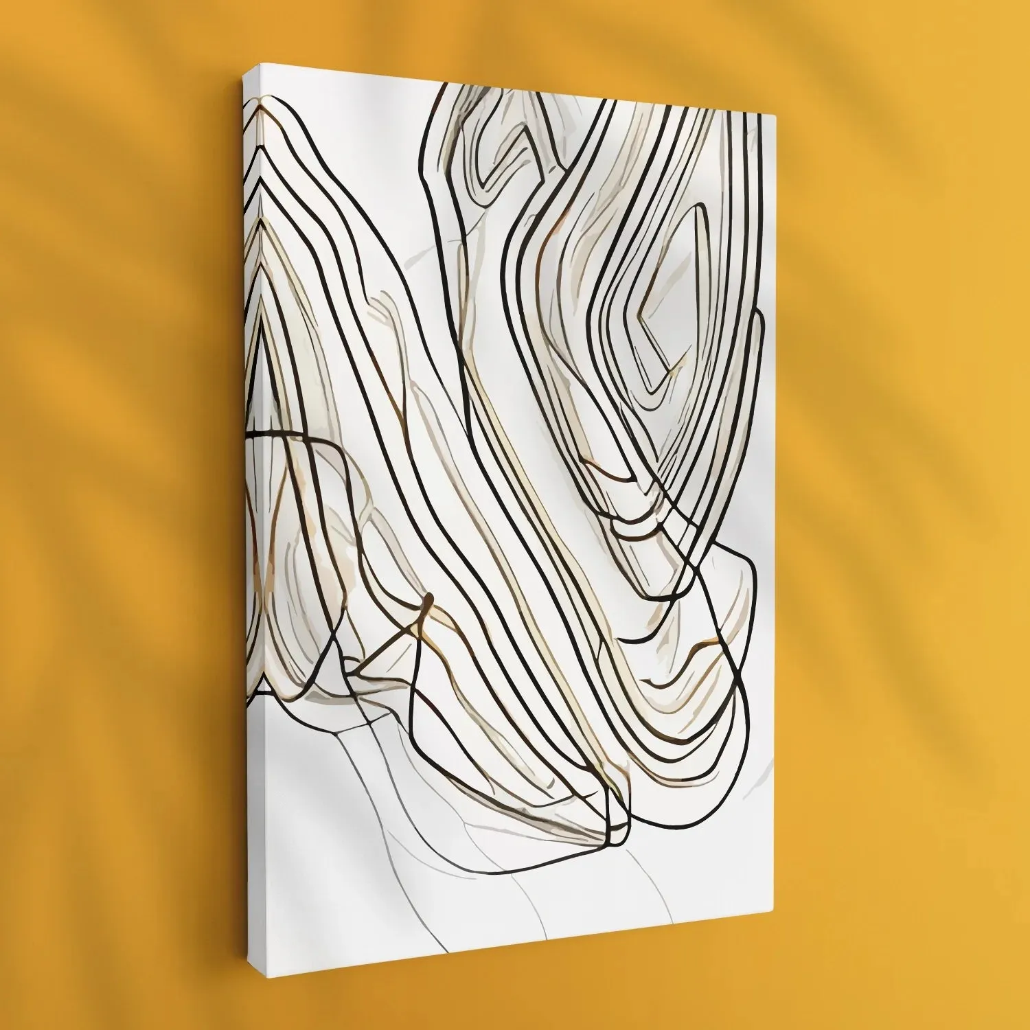 Free Hand Lines Earthy Tones