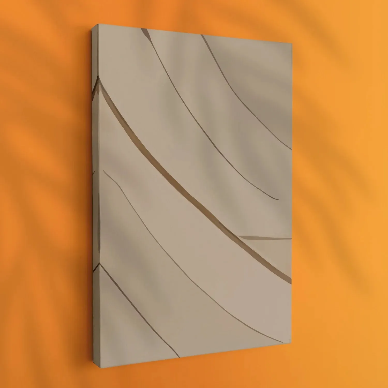 Freehand Paint Brush Lines In Earthy Tones - I