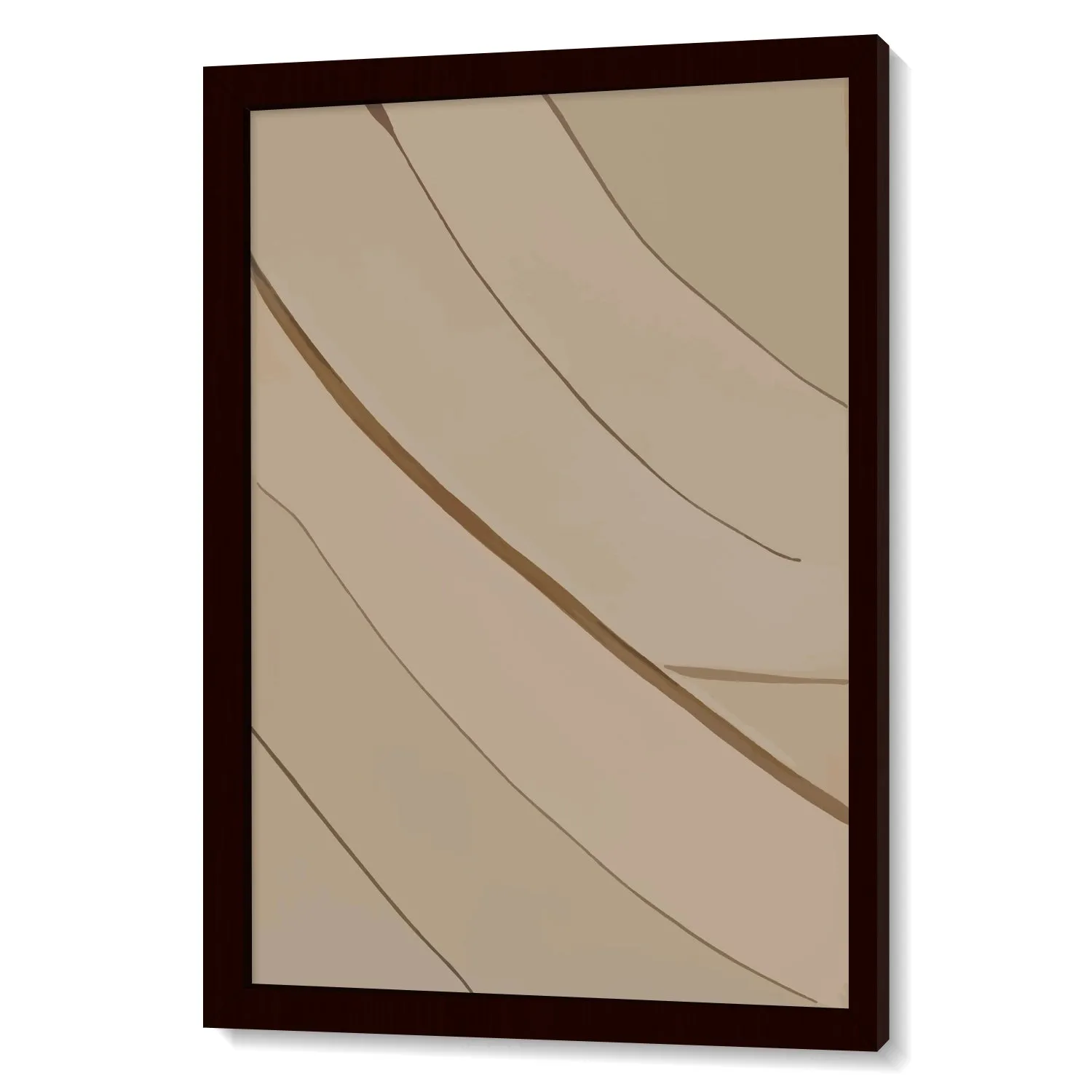Freehand Paint Brush Lines In Earthy Tones - I