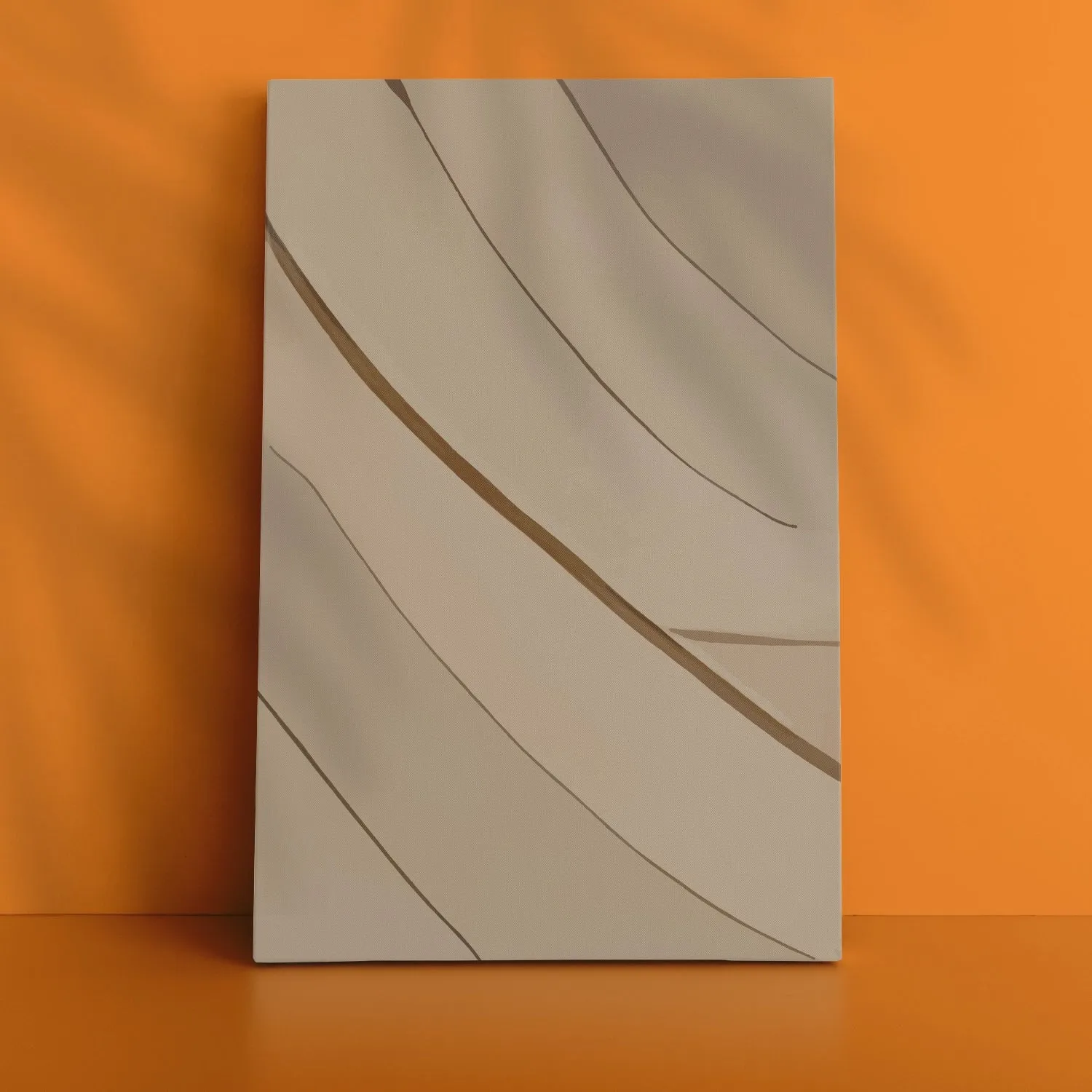 Freehand Paint Brush Lines In Earthy Tones - I