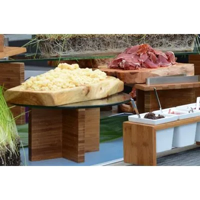 Front Of The House Root 12" x 9" Natural Wood Serving Board, 2 /Case*