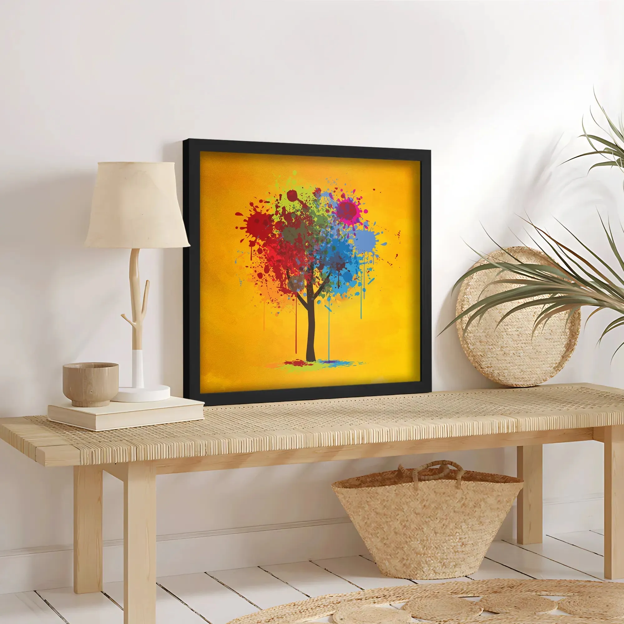 Full Of Colored Modern Art Tree